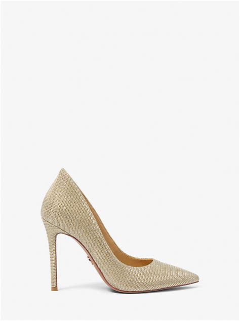 michael kors keke glitter pumps|michael kors heel pumps.